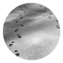 Footprints in Snow stickers