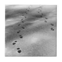 Footprints in Snow tiles