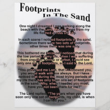 Footprints in the Sand... Custom Flyer
