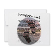 Footprints in the Sand Custom Invite