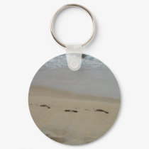 Footprints in the sand Keychain by Country1969 Footprints in the sand Keychain