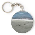 Footprints In The Sand Keychains