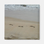 Footprints in the sand Magnet