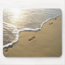 Footprints in the Sand Mousepads