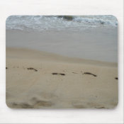 Footprints in the sand Mouspad mousepad