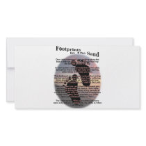 Footprints in the Sand... Photo Greeting Card