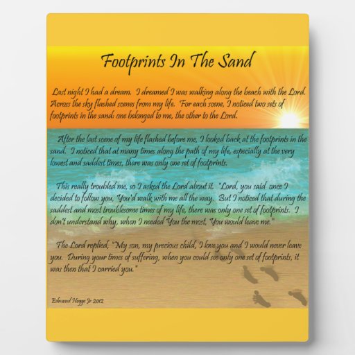 Footprints In The Sand Gifts TShirts, Art, Posters & Other Gift