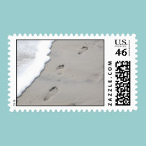 Footprints in the Sand - postage stamps stamps