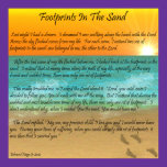 Footprints In The Sand Poster posters