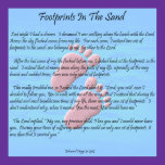 Footprints In The Sand Poster posters