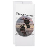 Footprints in the Sand Customized Rack Card