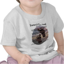 Footprints in the Sand... T Shirts
