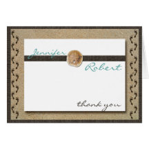 Footprints in the Sand Thank You Card
