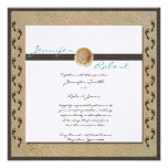 Footprints in the Sand Wedding Invitation invitations
