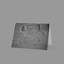 Footprints - Just Married! cards