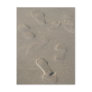 Footprints on the beach post cards