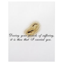 Footprints-poem letterhead by marylouroche Footprints-poem letterhead