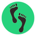 Footprints Sticker by thehatch Footprints Sticker