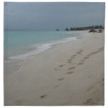 Footsteps in Bermuda Sand Napkin