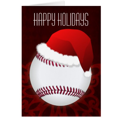 for a baseball player Christmas Cards Zazzle