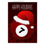 for a billiard player Christmas Cards cards