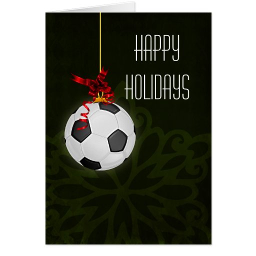 for a soccer player Christmas Cards Zazzle