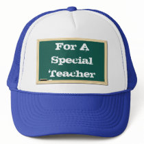 For A Special Teacher Chalkboard Hat by CapturingCreations For A Special Teacher Chalkboard Hat