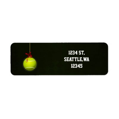 for a tennis player address labels Zazzle_label