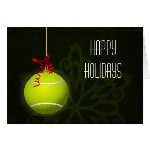 for a tennis player Christmas Cards