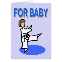 For Baby Boy Martial Arts Card