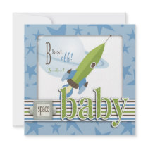 For Baby Boy TY Square Custom Invitation