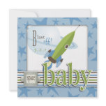 For Baby Boy TY Square Custom Invitation