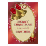 For brother, traditional Christmas card