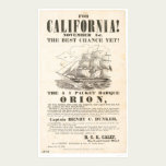 For California!..."Orion" Advertisement (1281A) posters