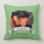 For Daughter of Overseas Soldier - Green Pillow