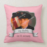 For Daughter of Overseas Soldier - Pink Pillow