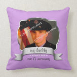 For Daughter of Overseas Soldier - Purple Pillow