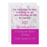 For Everything - Wedding Invitation - Berry