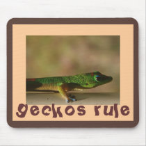 For Fans of Geckos mousepads by Rebecca_Reeder For Fans of Geckos mousepads
