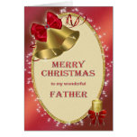 For father, traditional Christmas card