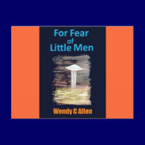For Fear of Little Men - VISION D-8 UFO Book Cover postcards by twighlightmanor For Fear of Little Men - VISION D-8 UFO Book Cover postcards