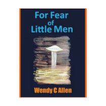 For Fear of Little Men - VISION D-8 UFO Book Cover Postcards