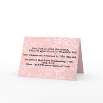 For God so loVed the world, - Cust... - Customized cards
