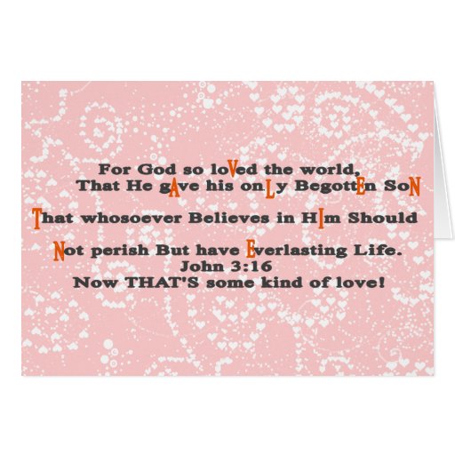 For God so loVed the world, - Cust... - Customized Cards