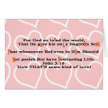 For God so loVed the world, - Customized Cards