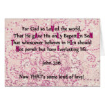 For God So Loved The World Greeting Cards
