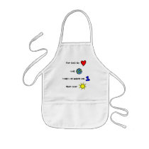 For God so Loved the World kids' Christian apron by UpstreamDesigns For God so Loved the World kids' Christian apron