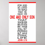 For God So Loved The World poster posters
