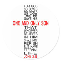 For God So Loved The World sticker