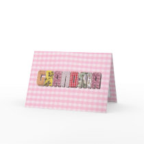 For Grandma  (patchwork quilted text ) Cards